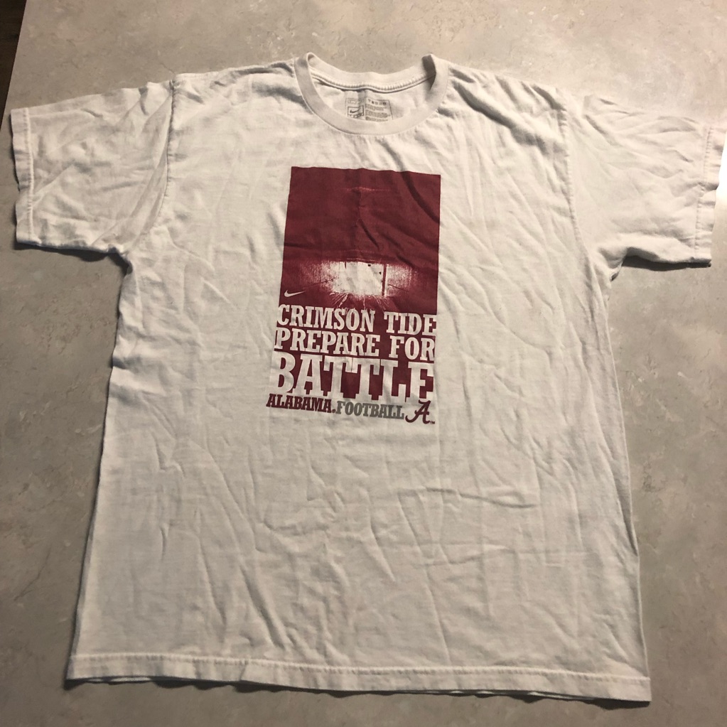 Mens Nike Alabama Football Crimson Tide Tee Shirt